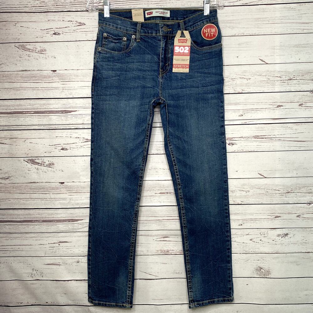 Levis 502 Boys Size 14 Regular Taper 27X27 NWT